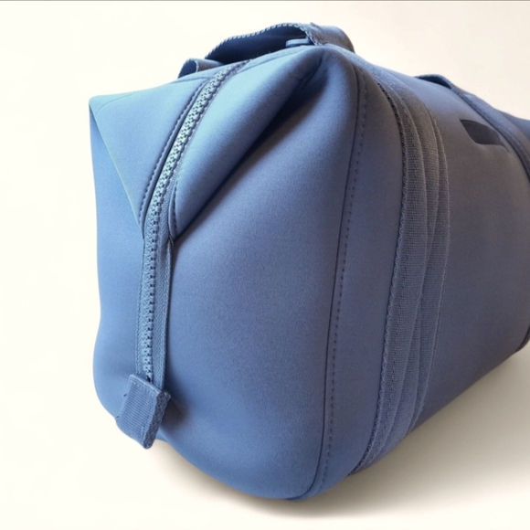 DAGNE DOVER Landon Ash Blue Neoprene Duffle Work Tote Gym Office Carry-On Travel - Picture 15 of 16